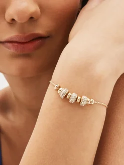 Tonalité d'or - Bracelet pully scintillant avec maïs soufflé perlé