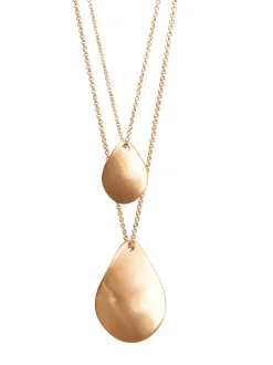 Tonalité d'or - Collier à deux niveaux Petal