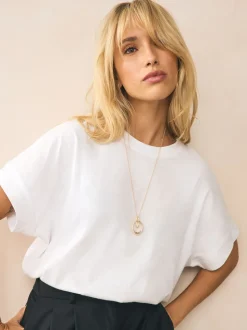 Tonalité d'or - Collier à pendentif cercle entrelacé