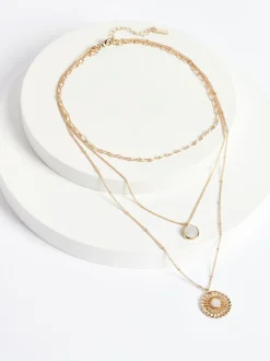 Tonalité d'or - Collier Fleuri  3 Row