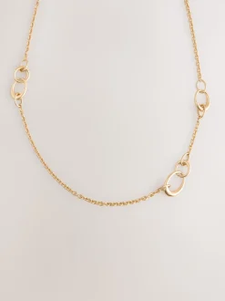 Tonalité d'or - Collier long avec chaîne à maillons