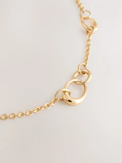 Tonalité d'or - Collier long avec chaîne à maillons