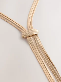 Tonalité d'or - Collier Slinky Chain Y Profile