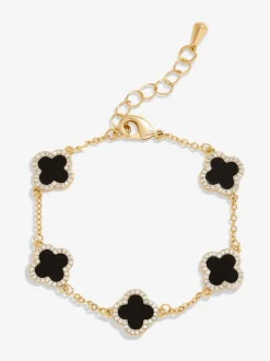 Tonalité d'or - Jon Richard Jets Bracelet trèfle en émail