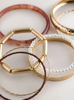 Tonalité d'or - Lot de bracelets mixtes