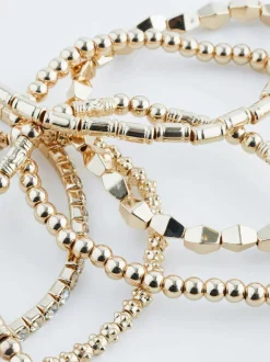 Tonalité d'or - Lot de bracelets extensibles scintillants