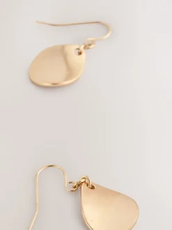 Tonalité d'or - Pendants d'oreilles pétales