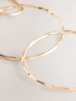 Tonalité d'or - Pendants d'oreilles cercle