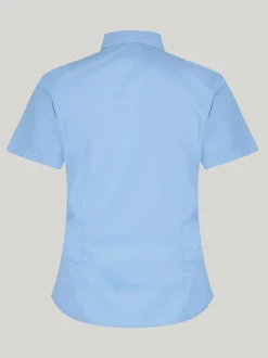 Trutex Bleu Coupe ajustée Manches courtes  2 Pack Chemises d'école