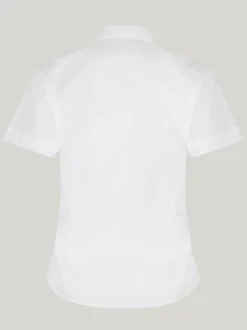 Trutex Lot de 2 chemises blanches slim à manches courtes pour l’école