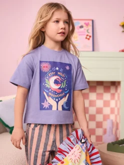 T-shirt Eleanor Bowmer Blue Moon Child 100% coton