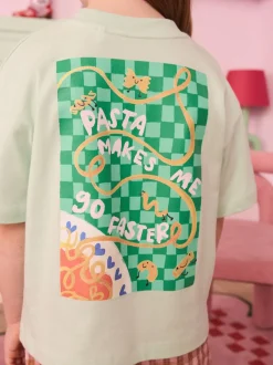 T-shirt Eleanor Bowmer Kids Green Pasta 100% coton