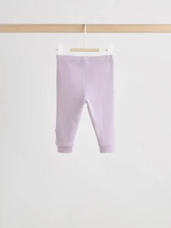 tulipe Crème/Violet - Ensemble de Hauts et Leggings en polaire Bébé 2 pièces (0mois-2ans)