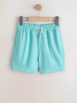 Turquoise Blue - Short de bain à coutures contrastées (3-16ans)