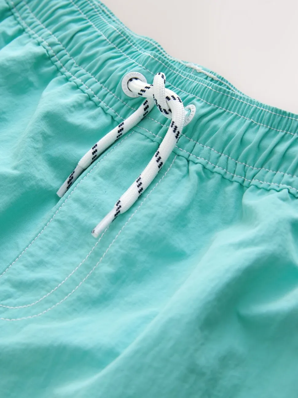 Turquoise Blue - Short de bain à coutures contrastées (3-16ans)