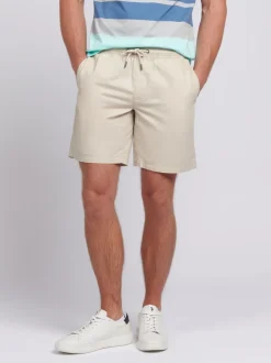 U.S. Polo Assn. Mens Lin Blend Deck Shorts