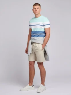 U.S. Polo Assn. Mens Lin Blend Deck Shorts