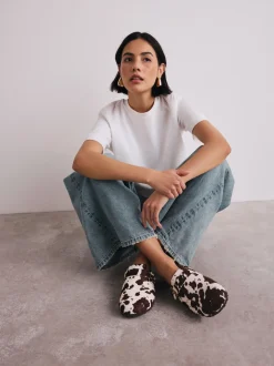 Vache - sabots en cuir avec semelle plantaire