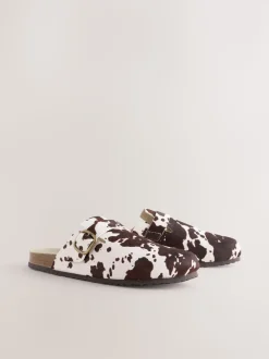 Vache - sabots en cuir avec semelle plantaire