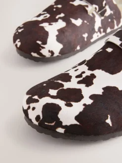 Vache - sabots en cuir avec semelle plantaire