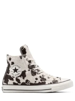 Vache marron - Converse Baskets Chuck Taylor en daim sur l’ensemble