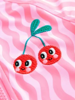 Vague cerise rose - Maillot de bain Sunsafe (3mths-10yrs)