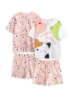 Vanilla Underground Ensemble pyjama Squishmallows à manches courtes en 100% coton Lot de 2