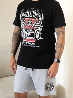 Vanilla Underground Ensemble pyjama à manches courtes dans un éventail de gaz pour homme