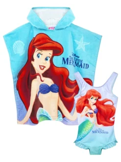 Vanilla Underground ensemble poncho Little Mermaid en maillot de bain et serviette