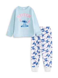 Vanilla Underground Ensemble de pyjamas polaires à manches longues et jambes longues Lilo & Stitch
