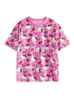 Vanilla Underground Hello Kitty Filles Ensemble pyjama à manches courtes 100% coton Lot de 2