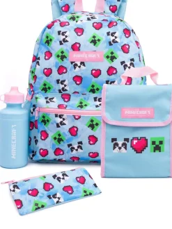 Vanilla Underground Minecraft Ensemble de sacs à dos pour filles Creeper 4 Pieces