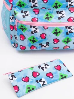 Vanilla Underground Minecraft Ensemble de sacs à dos pour filles Creeper 4 Pieces