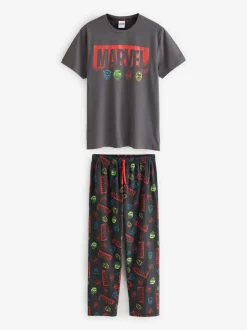 Vanilla Underground pyjama long Marvel Avengers 100% coton à manches courtes