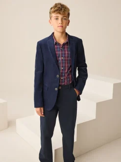 Velours côtelé bleu marine - Blazer (3-16ans)