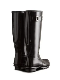 Vernies noires - Hunter Wellies Original Grand pour femmes