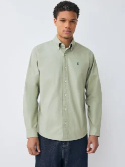vert - Ajustement régulier - Chemise Oxford à manches longues