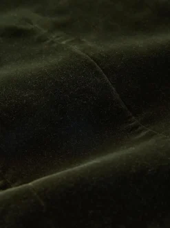 Vert - Ajustement régulier - Blazer Signature Pontoglio en velours italien avec revers châle