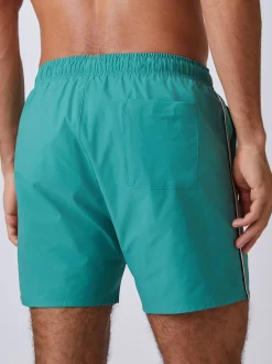 Vert - BOSS Shorts de bain emblématique à rayure latérale Logo