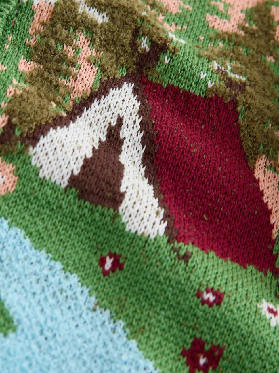 Vert - Cardigan Campervan Scene (3-16ans)