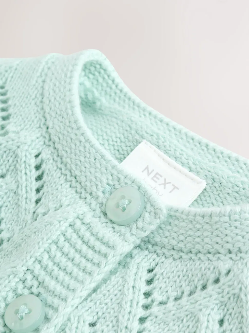 Vert - Cardigan en maille pointelle bébé (0mois-2ans) (0mois-2ans)