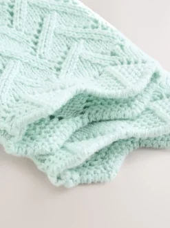 Vert - Cardigan en maille pointelle bébé (0mois-2ans) (0mois-2ans)