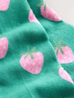 Vert - Collants fraises riches en coton