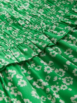 Vert - Combinaison froncée (3-16ans)