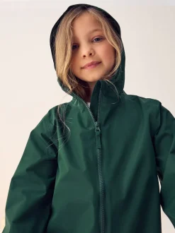 Vert - Combinaison imperméable zippée à capuche (12mois -10ans)