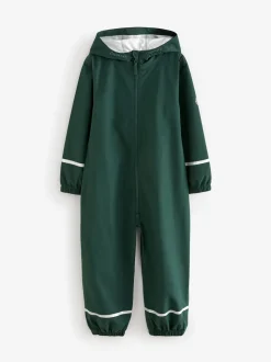 Vert - Combinaison imperméable zippée à capuche (12mois -10ans)