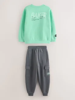 Vert - Ensemble jogging Baker by Ted Baker sweat et cargo