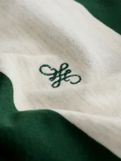 Vert - Ensemble pyjama rayé en jersey à manches courtes