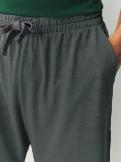 Vert - Ensemble pyjama rayé en jersey à manches courtes