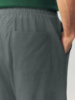 Vert - Ensemble pyjama rayé en jersey à manches courtes